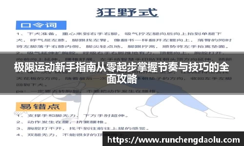 极限运动新手指南从零起步掌握节奏与技巧的全面攻略